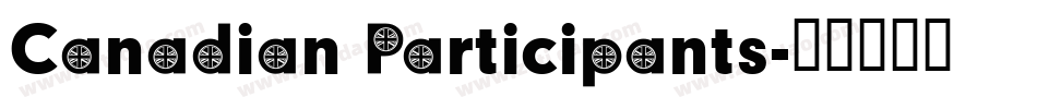 Canadian Participants字体转换